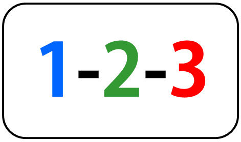 Easy as 1-2-3